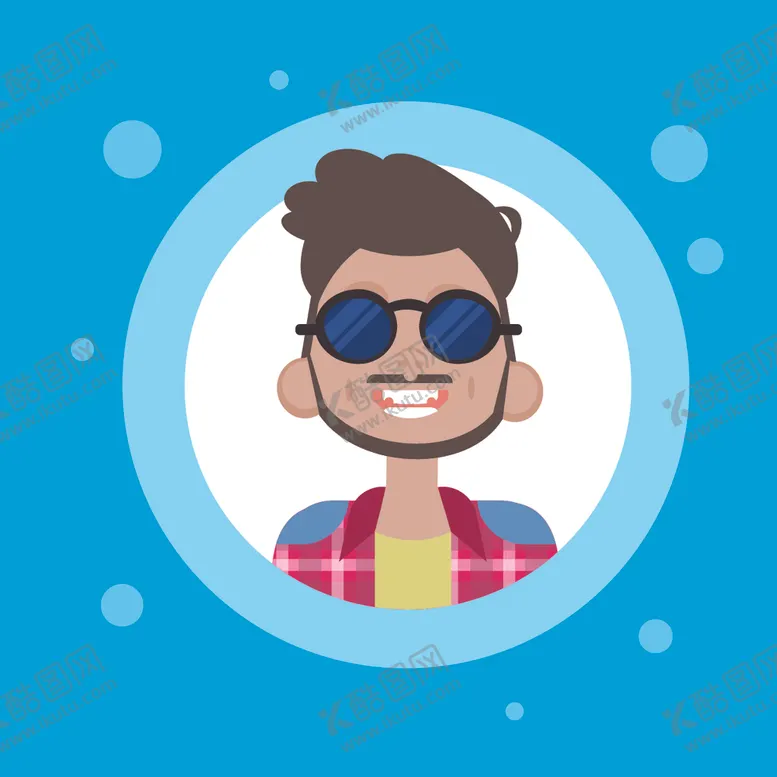 编号：62678110051354045974【酷图网】源文件下载-卡通人物头像