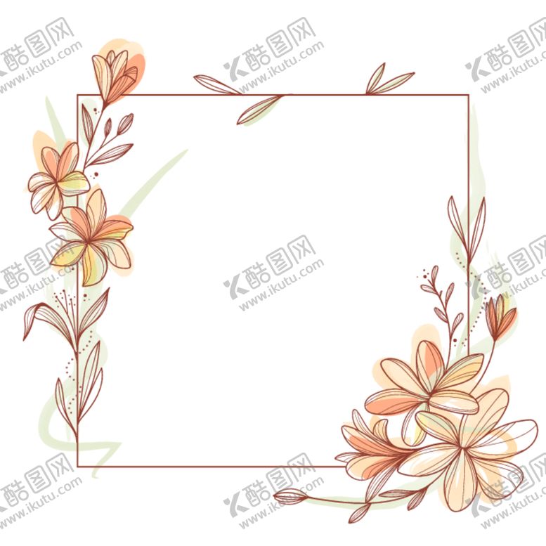 编号：89256512090643443381【酷图网】源文件下载-花朵边框