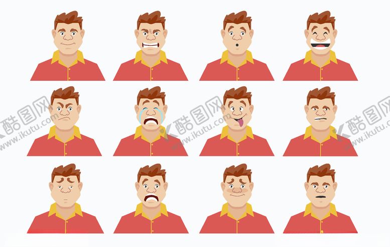 编号：11829409300307024800【酷图网】源文件下载-人物表情