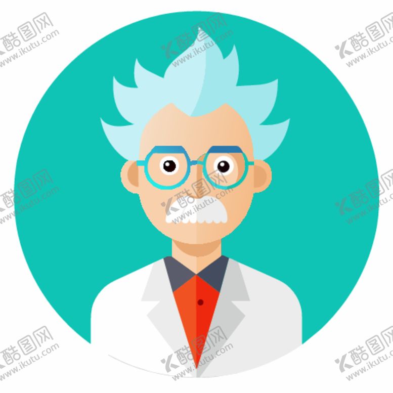 编号：85256202151958599925【酷图网】源文件下载-图标风格的科学家