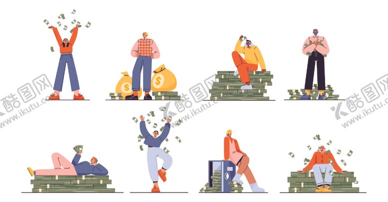 编号：19826910301120457380【酷图网】源文件下载-金融插画