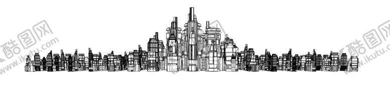 编号：55787610031132392598【酷图网】源文件下载-科技城市装饰图案