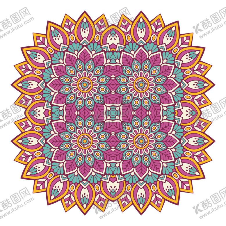 编号：81911209270755346133【酷图网】源文件下载-复古民族花纹