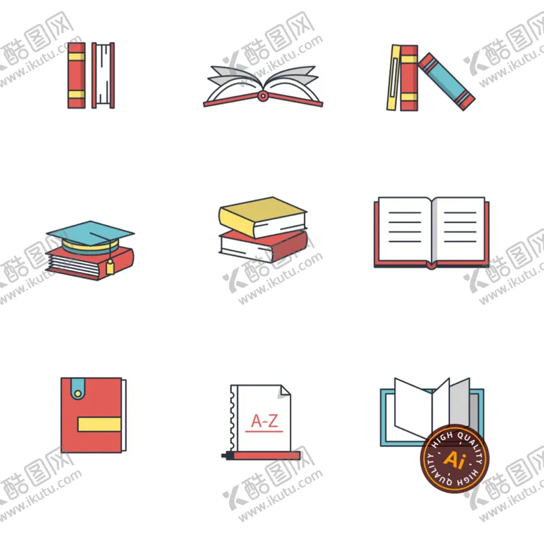 编号：54061809180613139678【酷图网】源文件下载-书本图标
