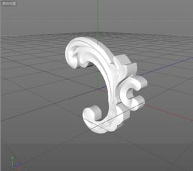 C4D模型欧式雕花