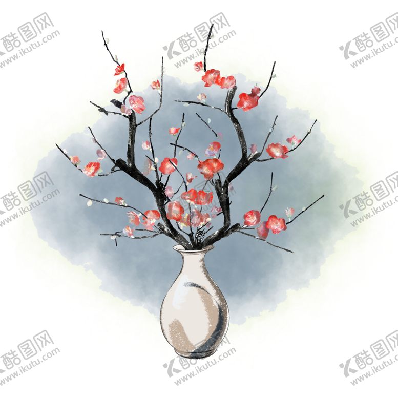 编号：97986109191553424838【酷图网】源文件下载-中国风水墨梅