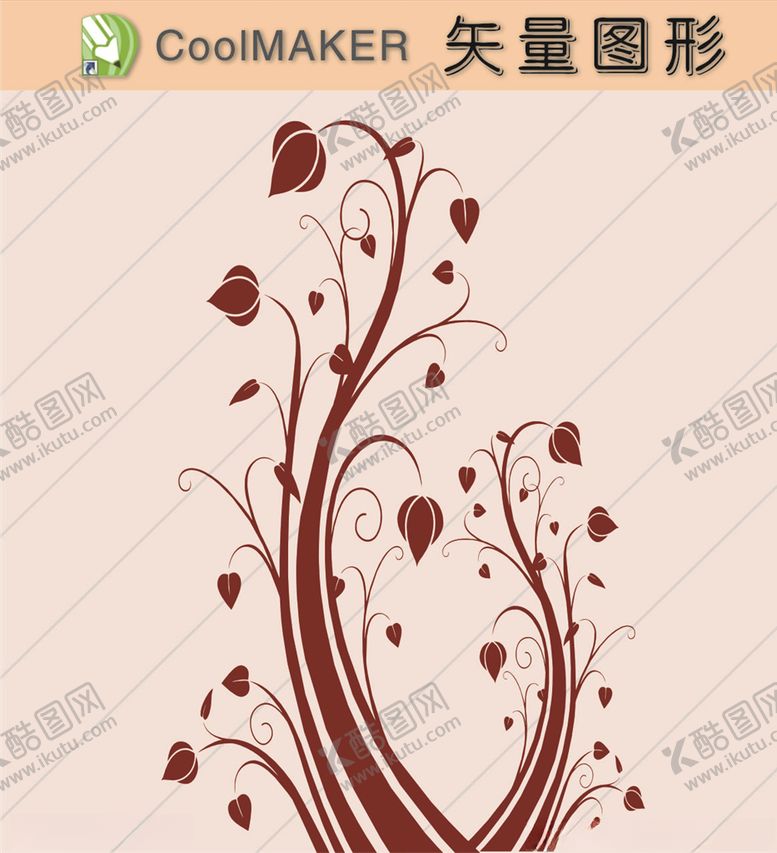 编号：22743606290527572248【酷图网】源文件下载-花草剪纸花草壁纸简洁手绘
