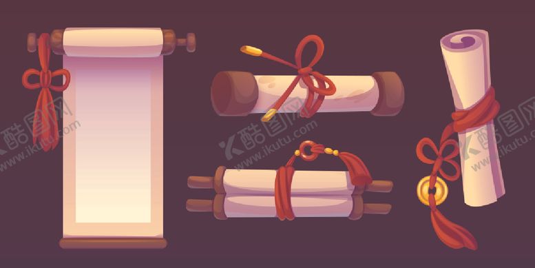 编号：63506412221128265104【酷图网】源文件下载-中式卷轴