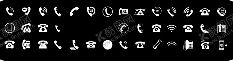 编号：10783801171714121652【酷图网】源文件下载-电话图标