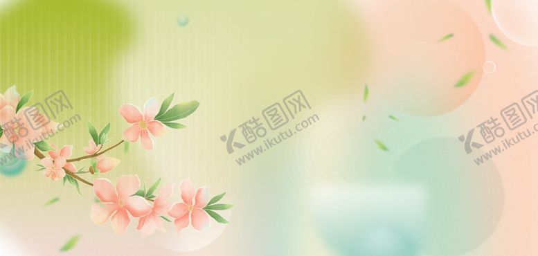 编号：63433109270644465717【酷图网】源文件下载-春日桃花背景图