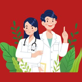 手绘医疗人物护素材护