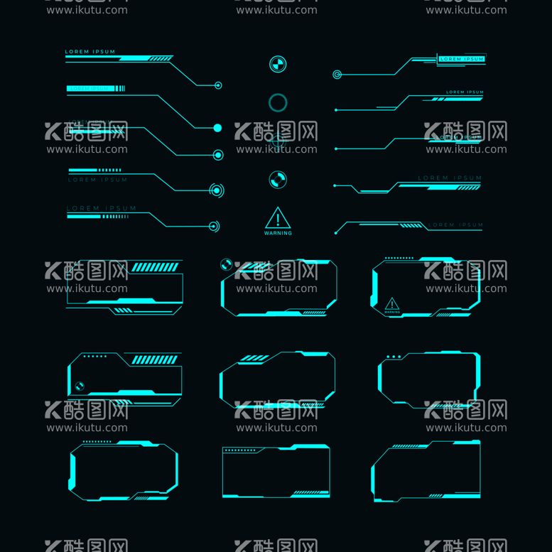 编号：31849712151353303146【酷图网】源文件下载-赛博朋克网络游戏边框