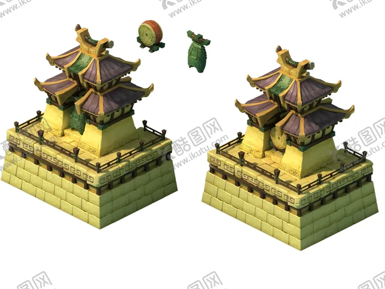 编号：55708907010006308889【酷图网】源文件下载-游戏房屋建筑物元素