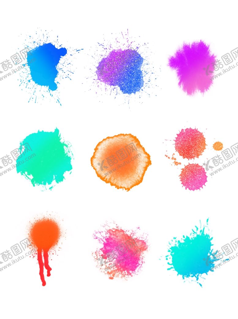 编号：88275209282214046970【酷图网】源文件下载-水墨素材毛笔画素材墨迹素材