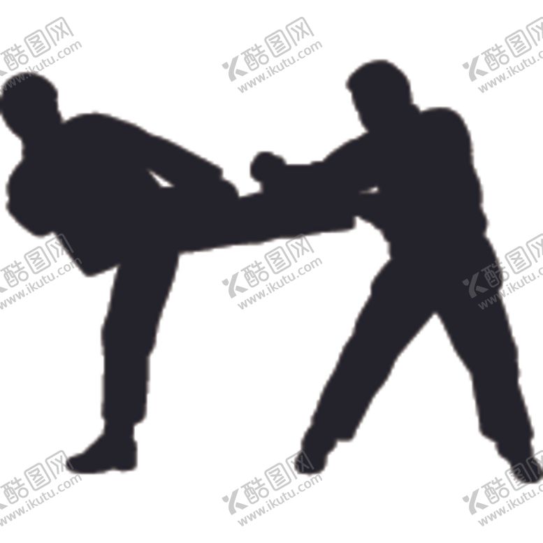 编号：81635503310602408333【酷图网】源文件下载-武术格斗剪影