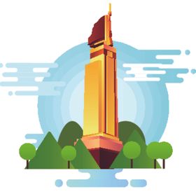 创意城市地标建筑物插画