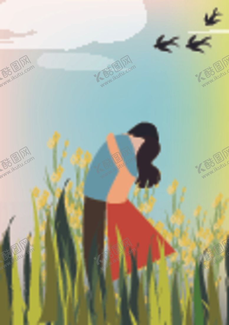 编号：95150210210608549892【酷图网】源文件下载-原创春天户外矢量插画