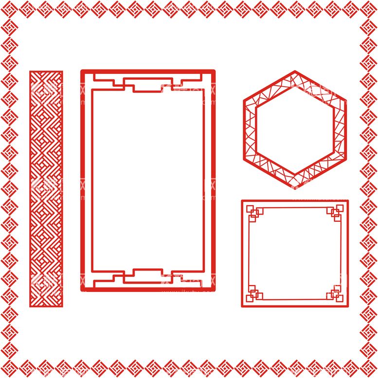 编号：21351212271518344074【酷图网】源文件下载-中国风边框