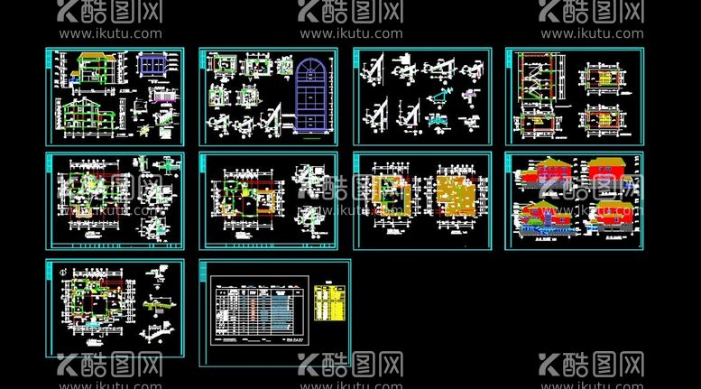 编号：39785111241752421980【酷图网】源文件下载-别墅全套图