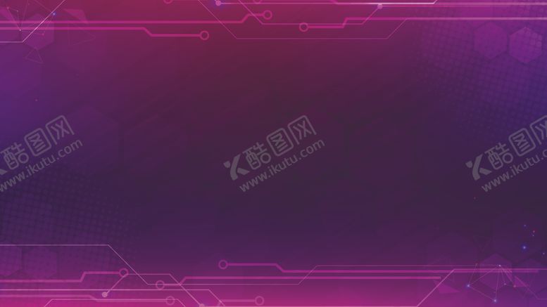 编号：97503603071714122098【酷图网】源文件下载-紫色渐变科技线条矢量背景