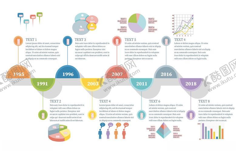 编号：48208210310154439076【酷图网】源文件下载-多彩信息图表展示流程