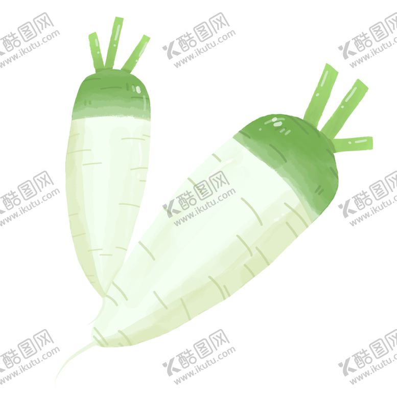 编号：90636501250614318489【酷图网】源文件下载-手绘霜降萝卜插画