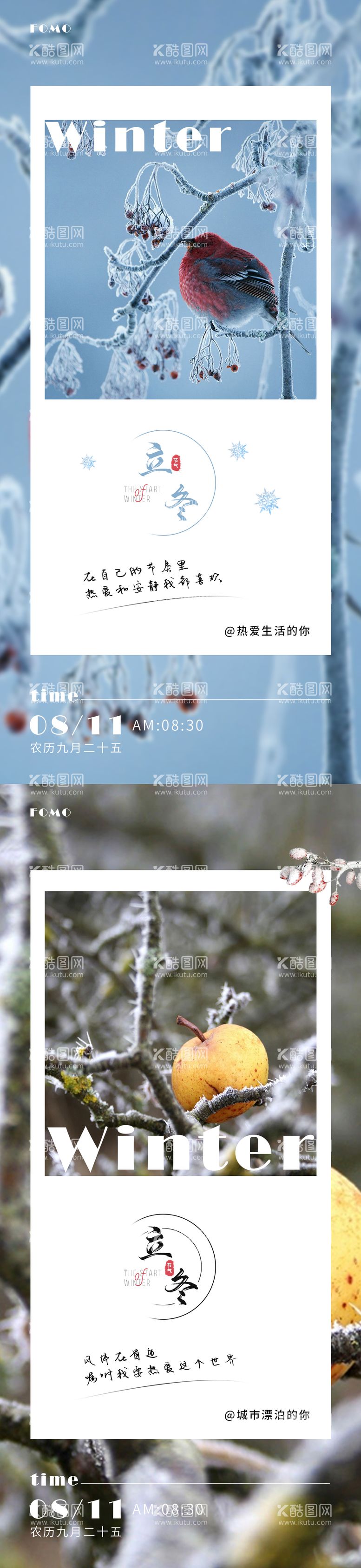 编号：32251111240145057521【酷图网】源文件下载-立冬节气海报