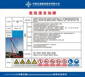 桩基危险源告知牌