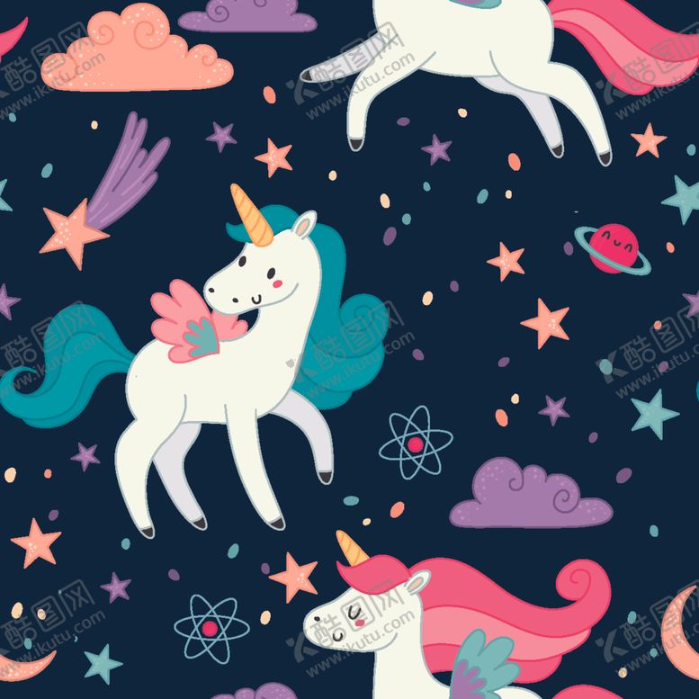 编号：47794810142101001316【酷图网】源文件下载-卡通独角兽