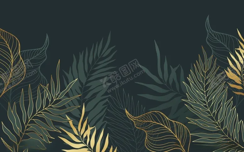 编号：29207601190824009063【酷图网】源文件下载-线描植物背景