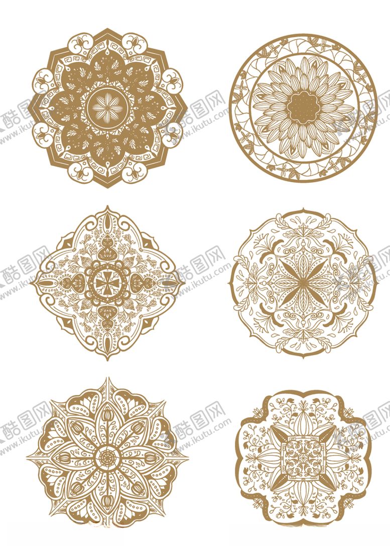 编号：27259709241114002558【酷图网】源文件下载-中式古风古典雅致矢量纹样背景