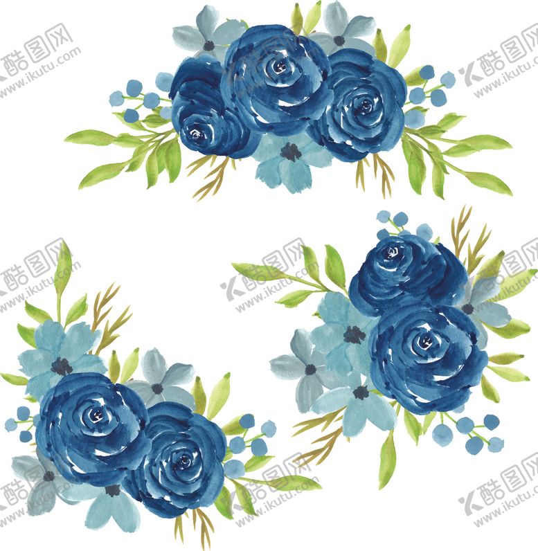 编号：83418609270011424893【酷图网】源文件下载-水彩花卉