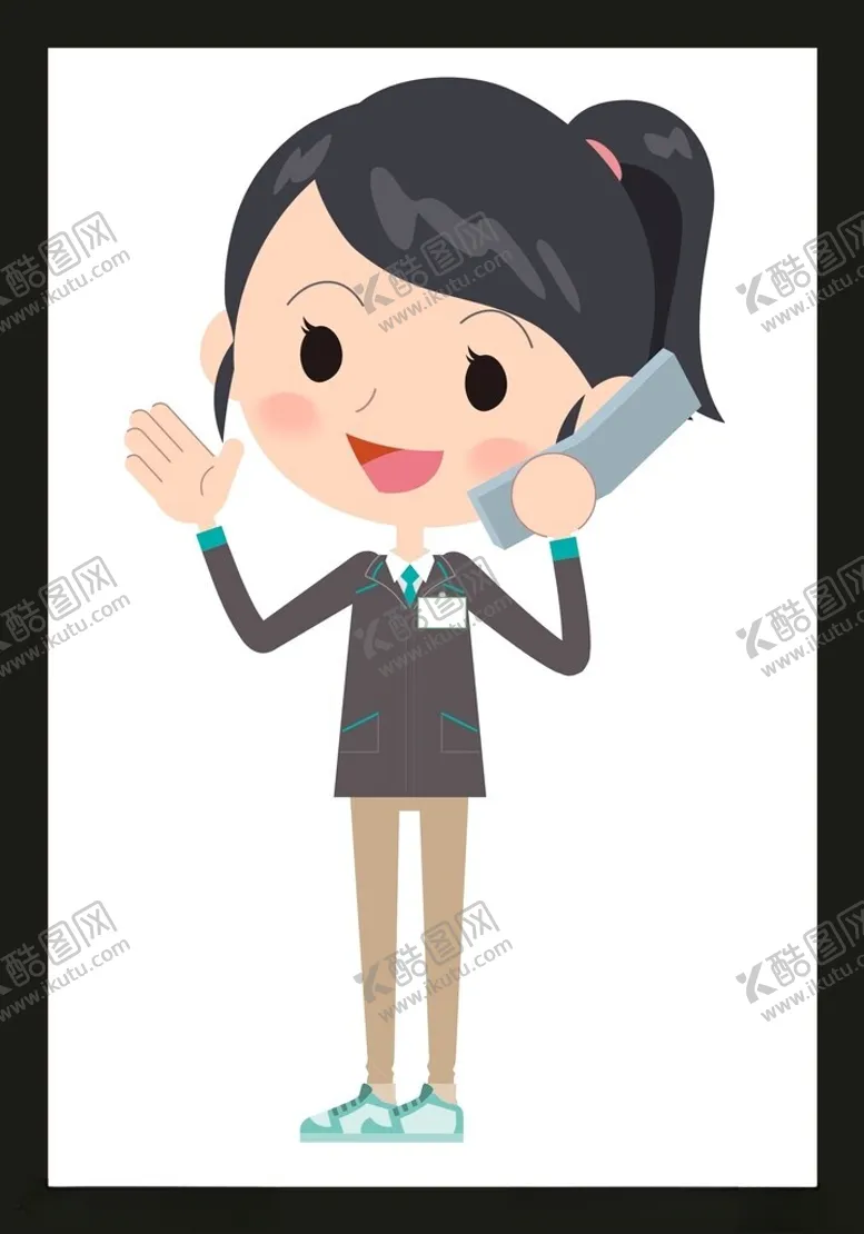 编号：62368301310800425730【酷图网】源文件下载-手绘卡通女孩