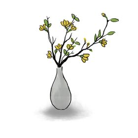 花瓶装饰元素