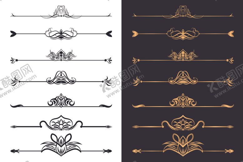 编号：55219210290916112732【酷图网】源文件下载-花纹装饰元素