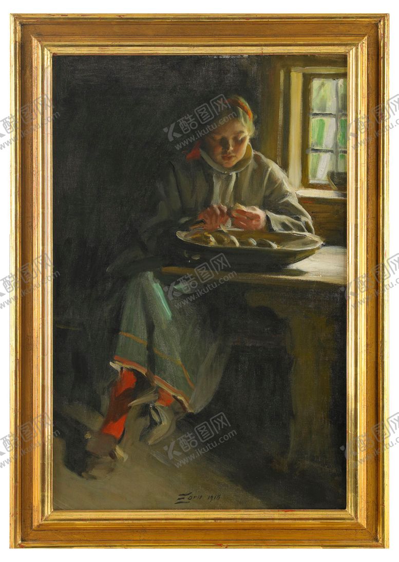 编号：35404005090349214921【酷图网】源文件下载-人物形象装饰油画