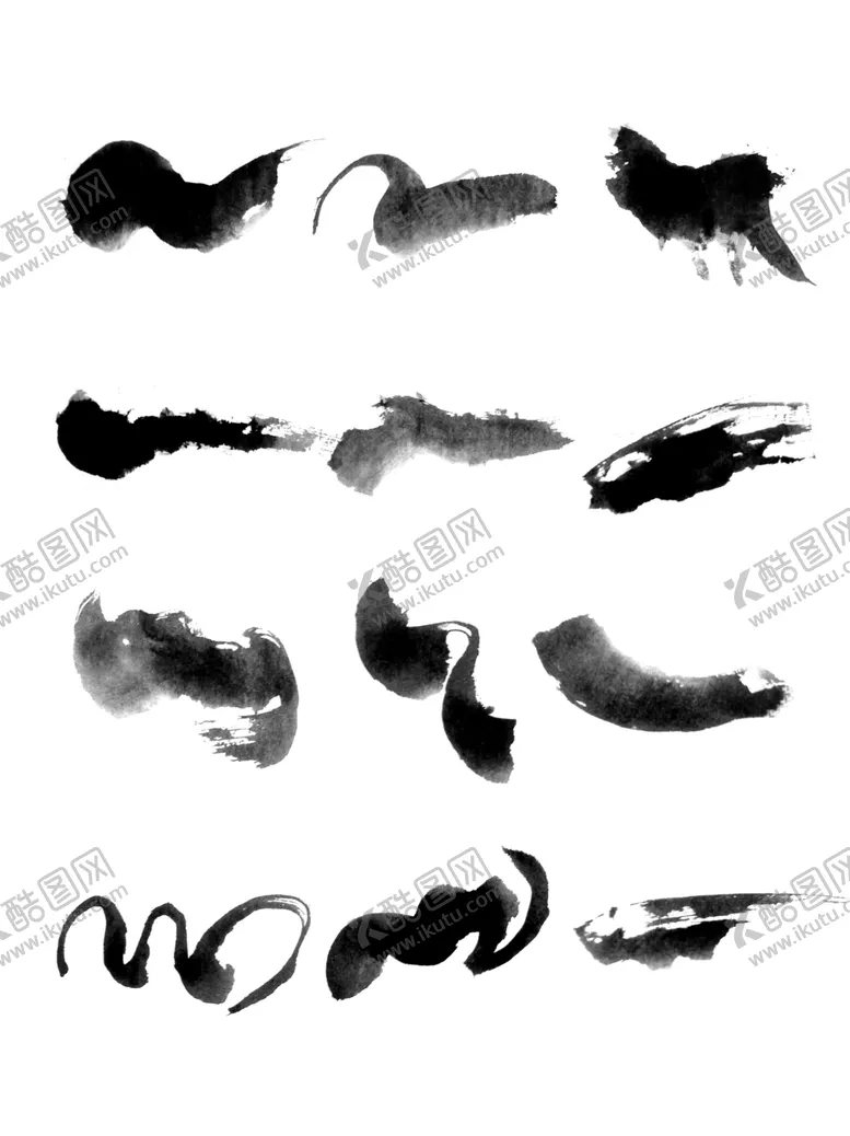 编号：44591601121424283659【酷图网】源文件下载-笔刷毛笔设计素材溅墨