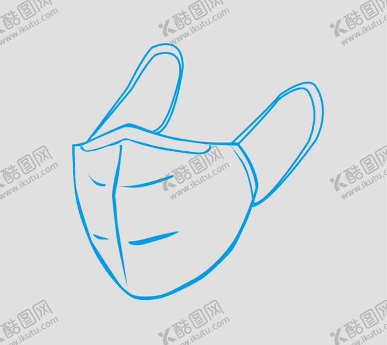 编号：52264407081041567881【酷图网】源文件下载-口罩简笔化矢量