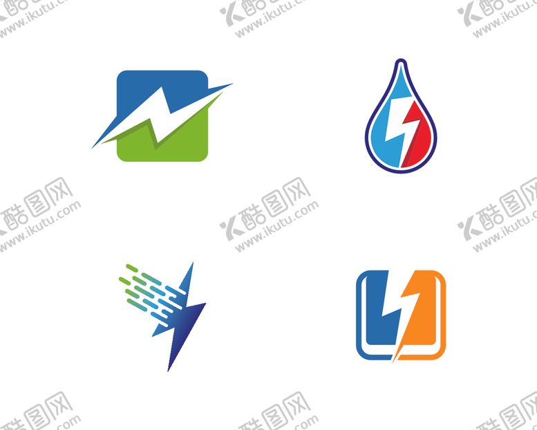 编号：81840310300151209920【酷图网】源文件下载-电气雷电图标