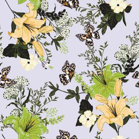 大牌设计蝴蝶女装花卉