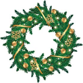 圣诞花环免抠图