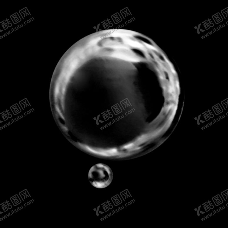 透明泡泡圆形水珠彩色