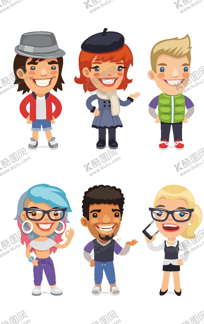 编号：84825309121902021060【酷图网】源文件下载-职业卡通人物