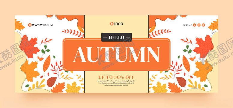 编号：12456110131439425326【酷图网】源文件下载-秋季主题装饰卡片设计