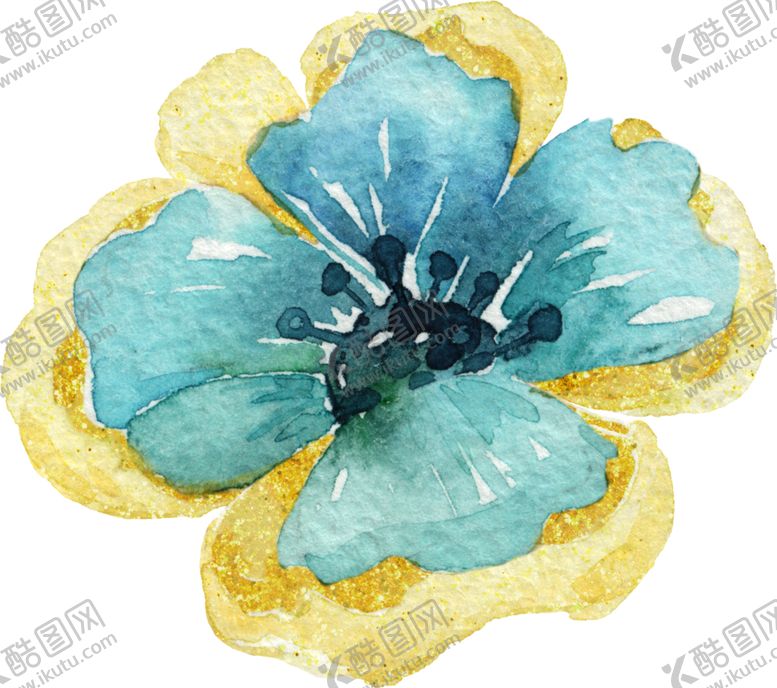 编号：89238506280233026235【酷图网】源文件下载-水彩手绘花卉花朵植物