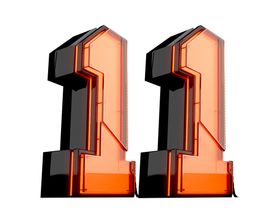 双11字体字形主题海报素材