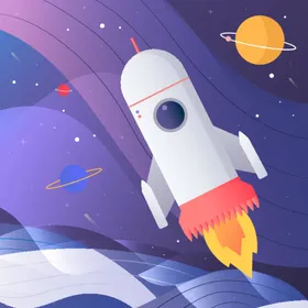 火箭探空太空航天航天飞机