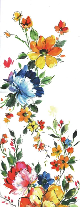 水彩花