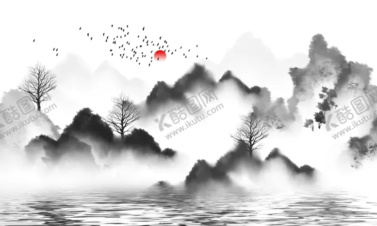 编号：10404901312327347899【酷图网】源文件下载-水墨山水