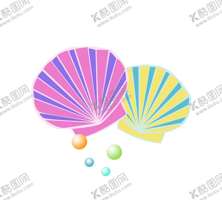 编号：83062602220340418609【酷图网】源文件下载-手绘贝壳插画